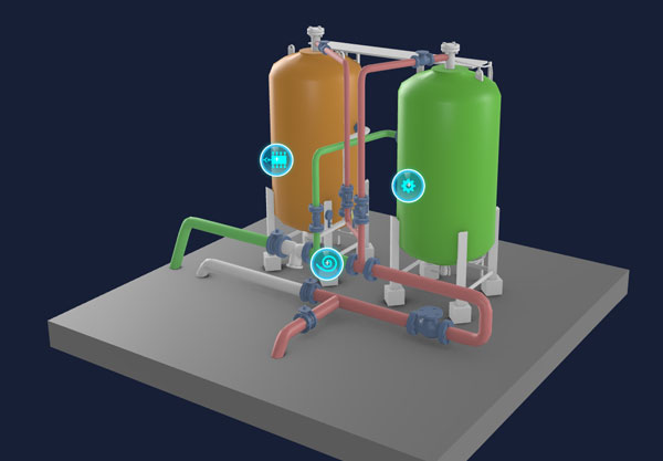 webgl scene interactive industry plant