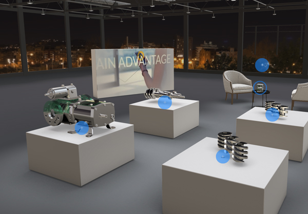 webgl scene interactive dental device