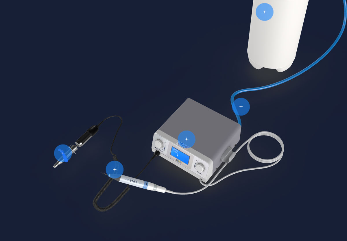 webgl scene interactive dental device