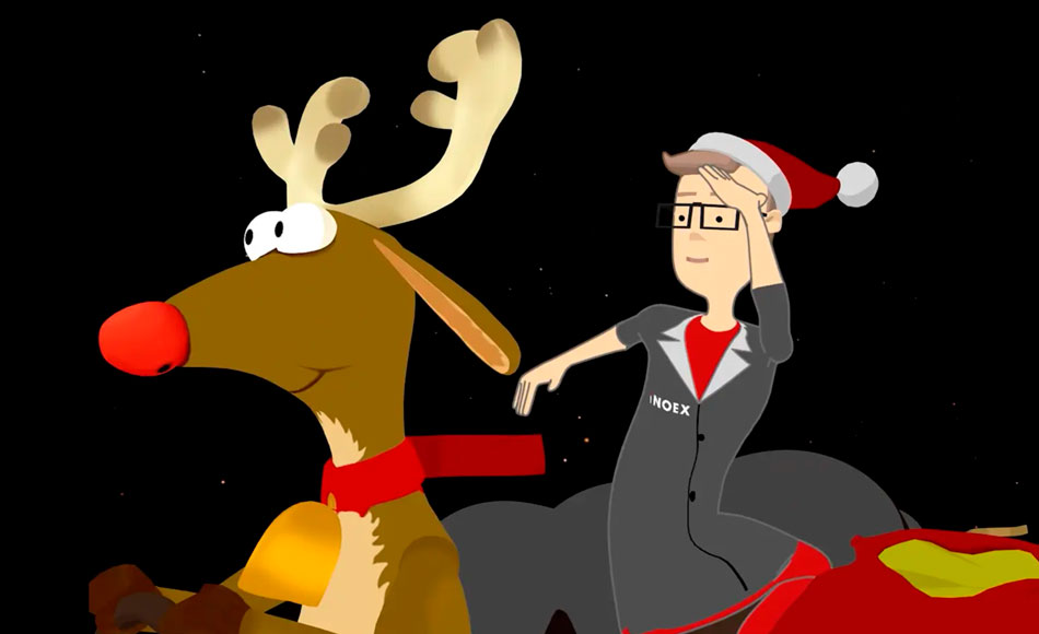 3D animierte Weihnachtsgrüsse
